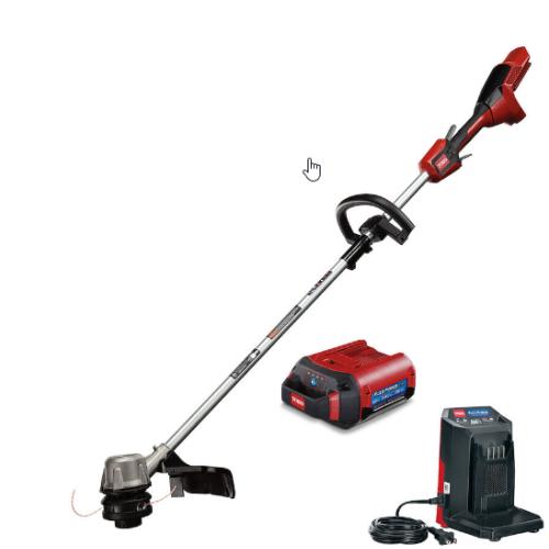 DALLAS LOCATION - NEW! TORO 60V MAX* 14 in. (35.5 cm) / 16 in. (40.6 cm) Brushless String Trimmer with 2.5Ah Battery PALLET - (5 UNITS)