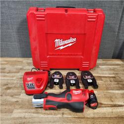 Houston Location AS-IS Milwaukee 12-Volt Lithium-Ion Force Logic Cordless Press Tool Kit