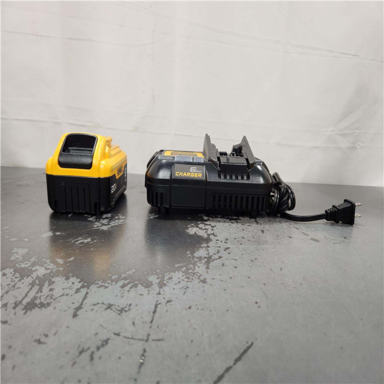 AS-IS- DEWALT 20V MAX Lithium-Ion 6.0 Ah Battery and Charger