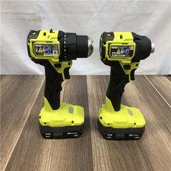 AS-IS RYOBI ONE+ HP 18V Brushless Cordless Compact 1/2 in. Drill and Impact Driver Kit