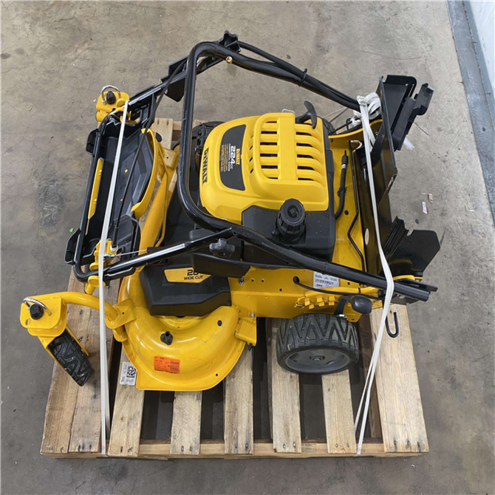 Houston Location - AS-IS Outdoor Pallet Dewalt 28'' Wide Cut Mower