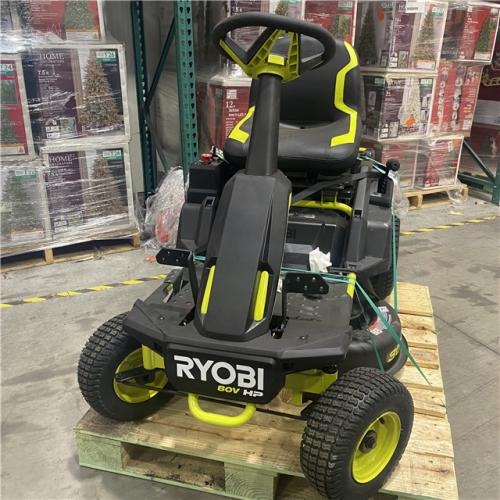 Dallas Location - As-Is RYOBI R1 80V HP Brushless Electric 30 in. Riding Lawn Mower