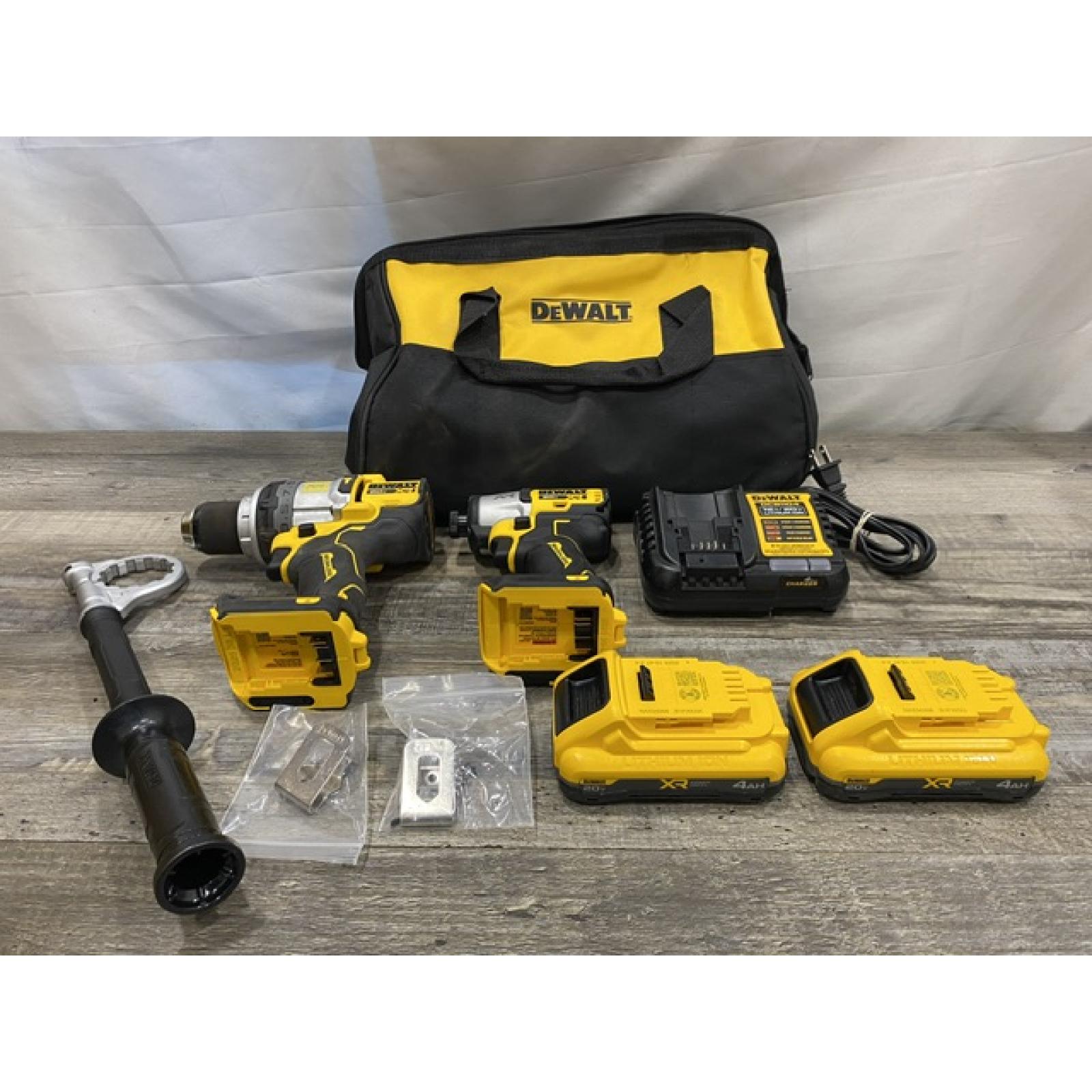 AS-IS DEWALT 20V MAX Lithium-Ion Cordless 2-Tool Combo Kit
