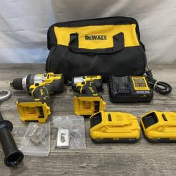 AS-IS DEWALT 20V MAX Lithium-Ion Cordless 2-Tool Combo Kit