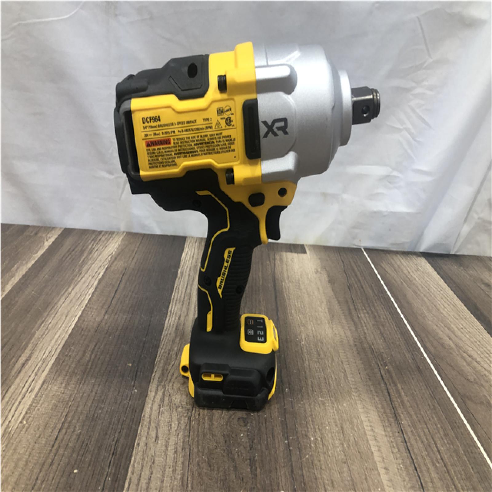 AS-IS DEWALT 20-Volt Lithium-Ion Brushless Cordless 3/4 High Torque Impact Wrench Kit