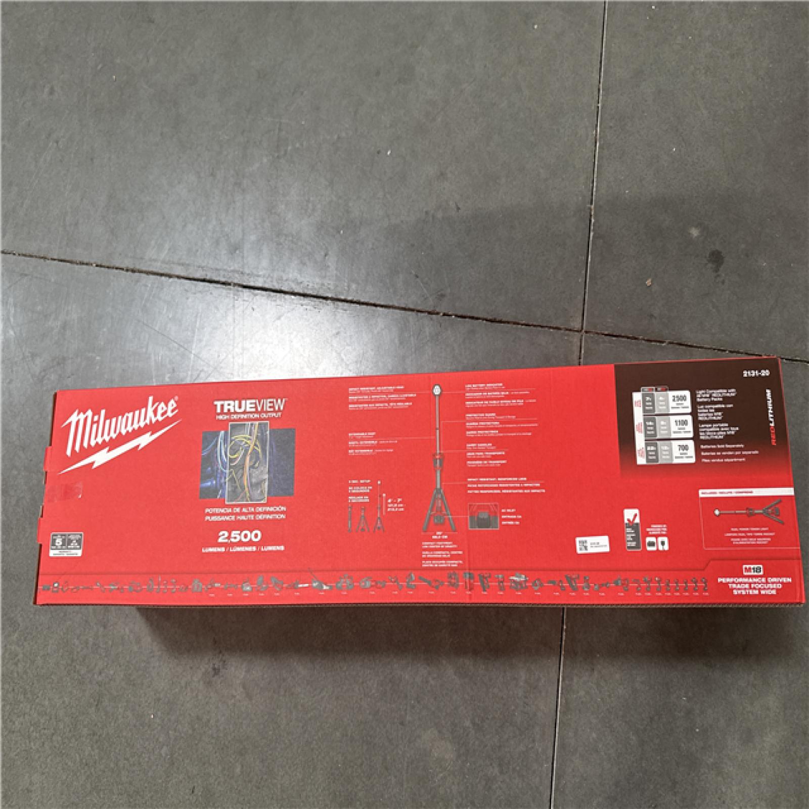 CALIFORNIA NEW Milwaukee M18 Dual Power Tower Light (Tool Only)