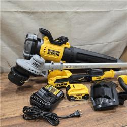 AS-IS DEWALT 20V MAX Cordless Battery Powered String Trimmer & Blower Combo Kit with (1) 4 Ah Battery & Charger