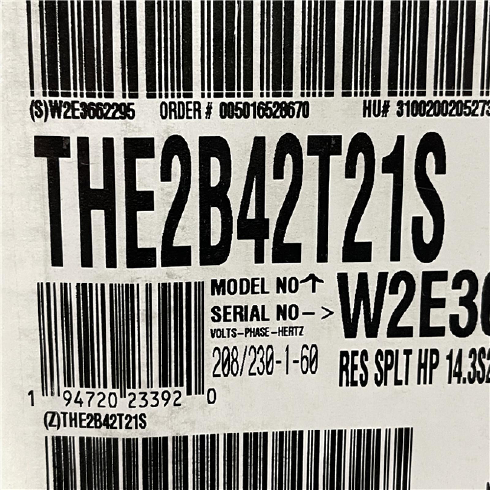 DALLAS LOCATION- Johnson Controls 3.5 Ton 14.3 Seer/8.2 HSPF 2-Stage Heat Pump