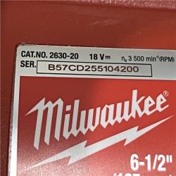 AS-IS Milwaukee 18V Lithium-Ion Cordless 6-1/2 in. Circular Saw (Tool-Only)