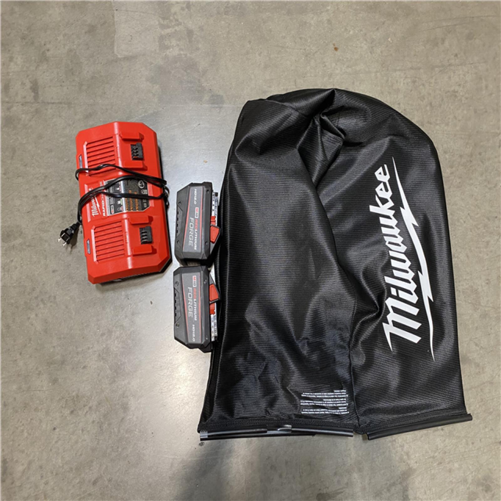 Dallas Location - As-Is Milwaukee M18 FUEL Brushless Cordless 21 in. Walk Behind Dual Battery Self-Propelled Mower Kit