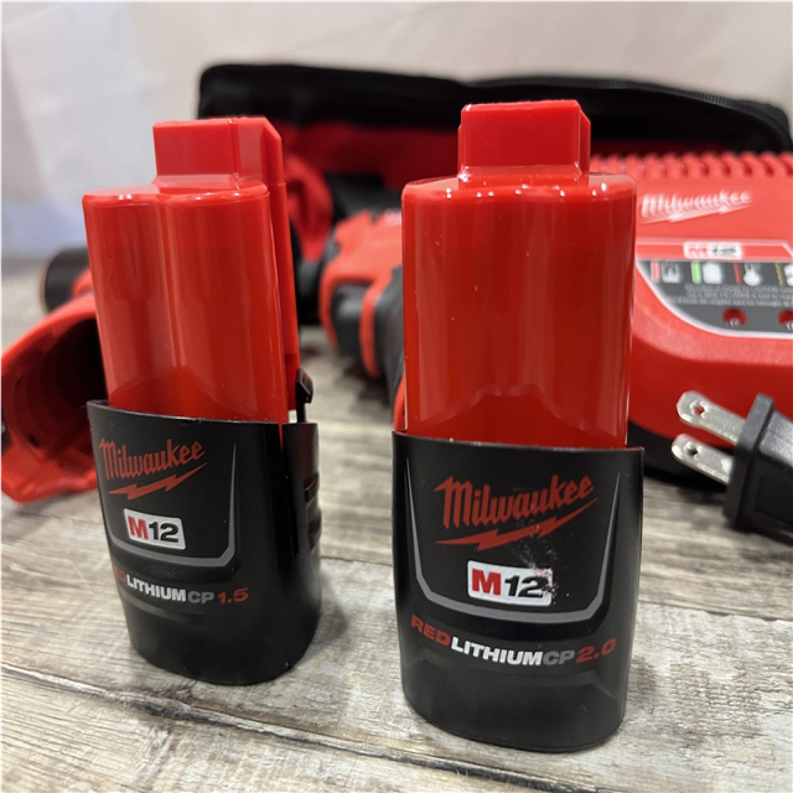 AS-IS Milwaukee 12-Volt Lithium-Ion Brushless Cordless Subcompact Drill and Impact Driver Combo Kit