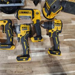 HOUSTON LOCATION - AS-IS DEWALT 8 TOOL COMBO KIT W/ (2) BATTERY & CHARGER