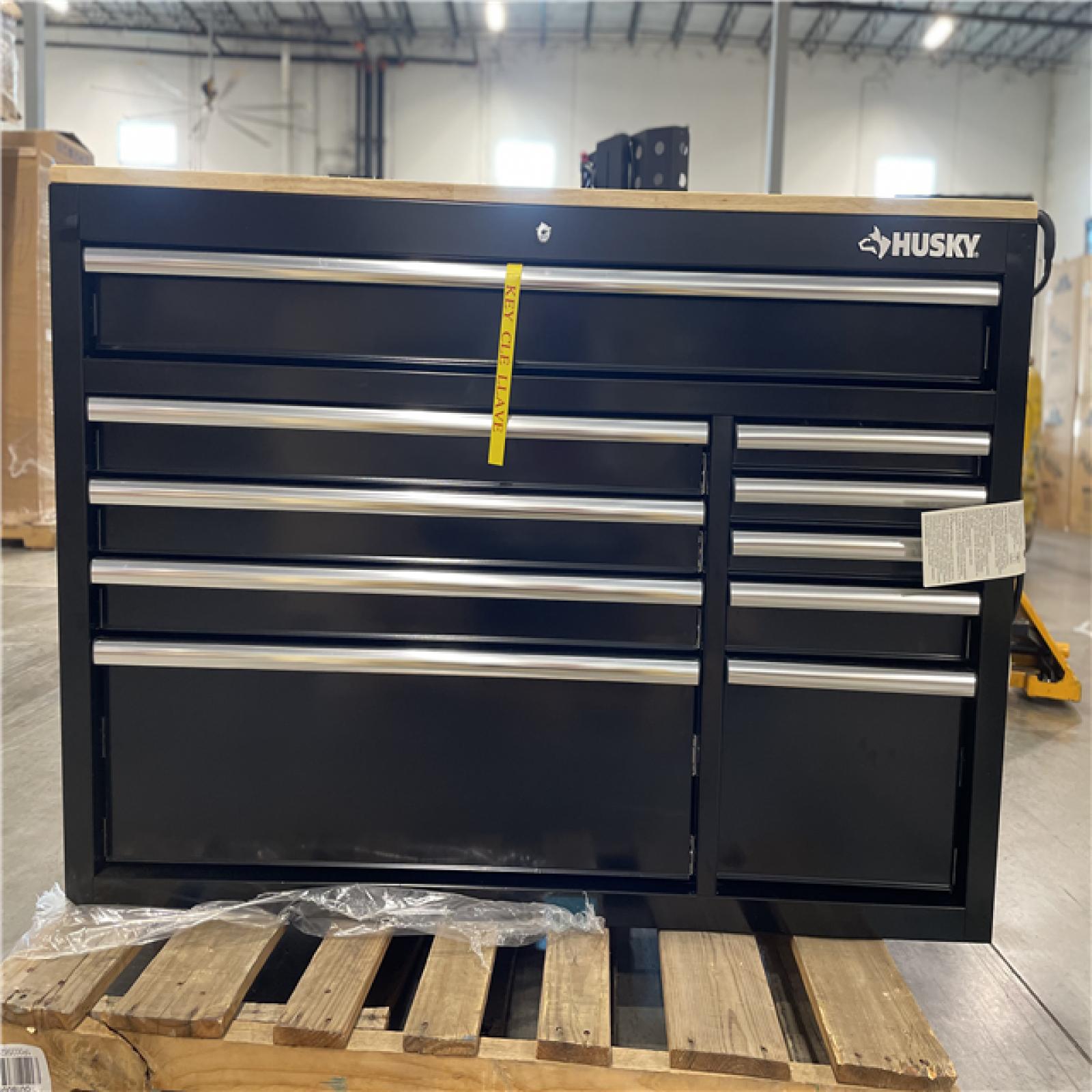 DALLAS LOCATION- AS-IS HUSKY 52 in. W x 20 in. D Standard Duty Black Mobile Workbench