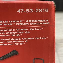NEW! -Milwaukee Cable-Drive Assembly for the M18 Cordless Drain Cleaning Drum Machine