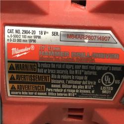 AS-IS Milwaukee FUEL 18V Lithium-Ion Brushless Cordless 1/2 in. Hammer Drill Driver Kit