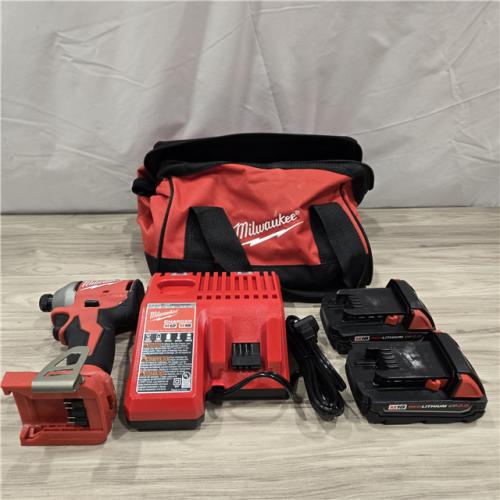 AS-IS Milwaukee M18 Compact Brushless 1/4  Hex Impact Driver Kit
