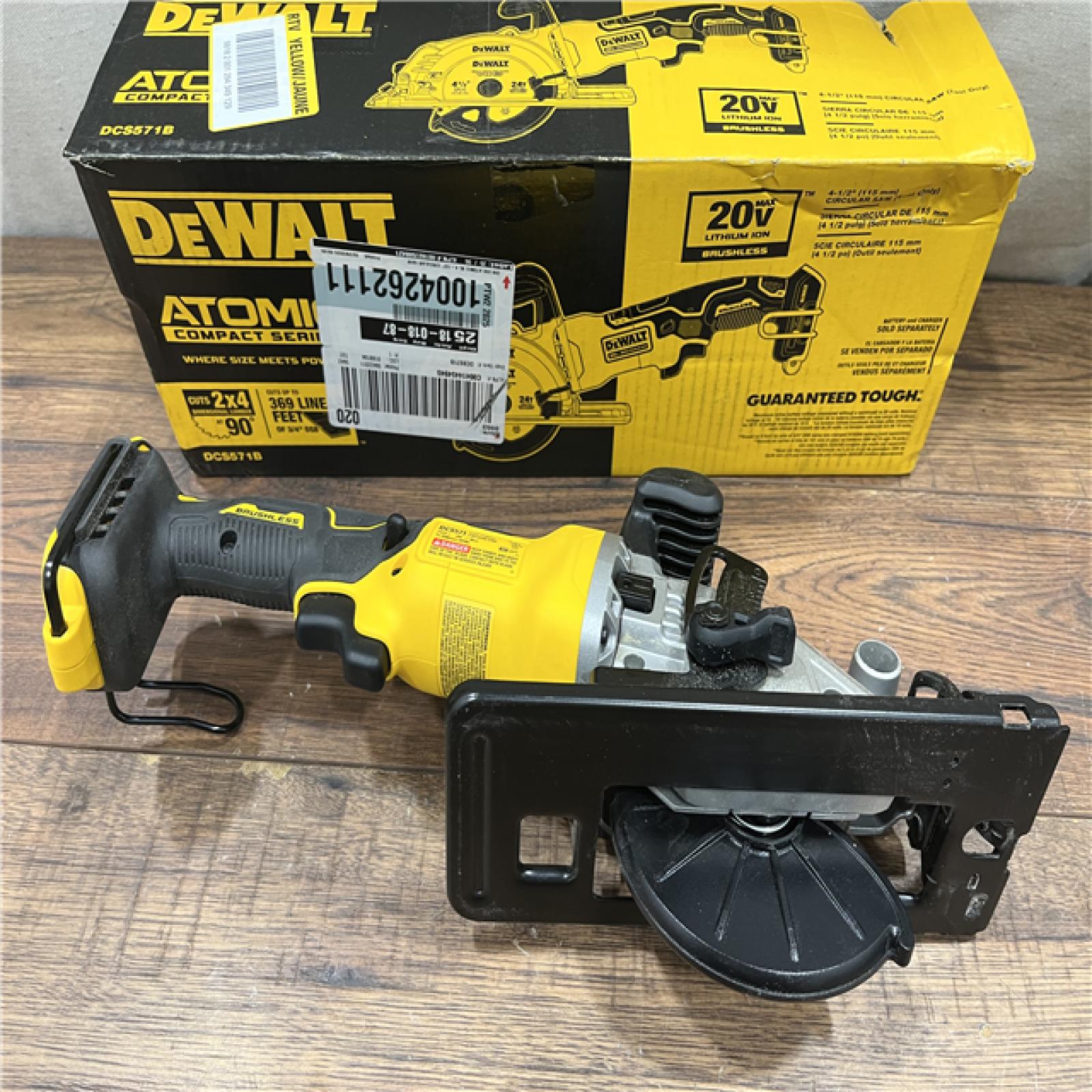 AS-IS DEWALT ATOMIC 20V MAX Cordless Brushless 4-1/2 in. Circular Saw (Tool Only)