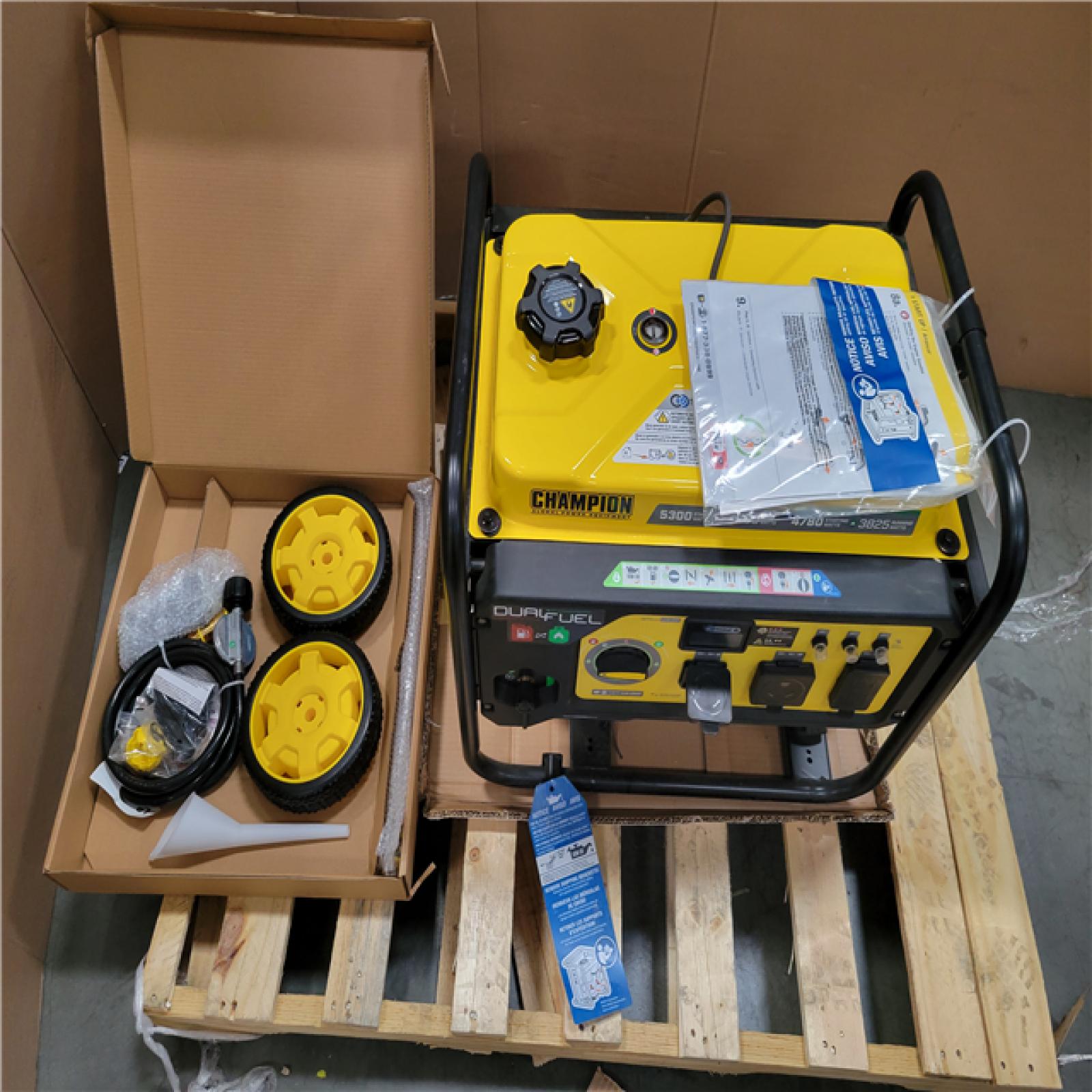 CALIFORNIA AS-IS CHAMPION PORTABLE GENERATOR