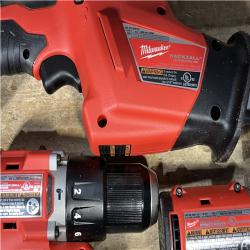 Houston Location AS-IS Milwaukee 18-Volt Lithium-Ion Brushless Cordless (4-Tool) Combo Kit