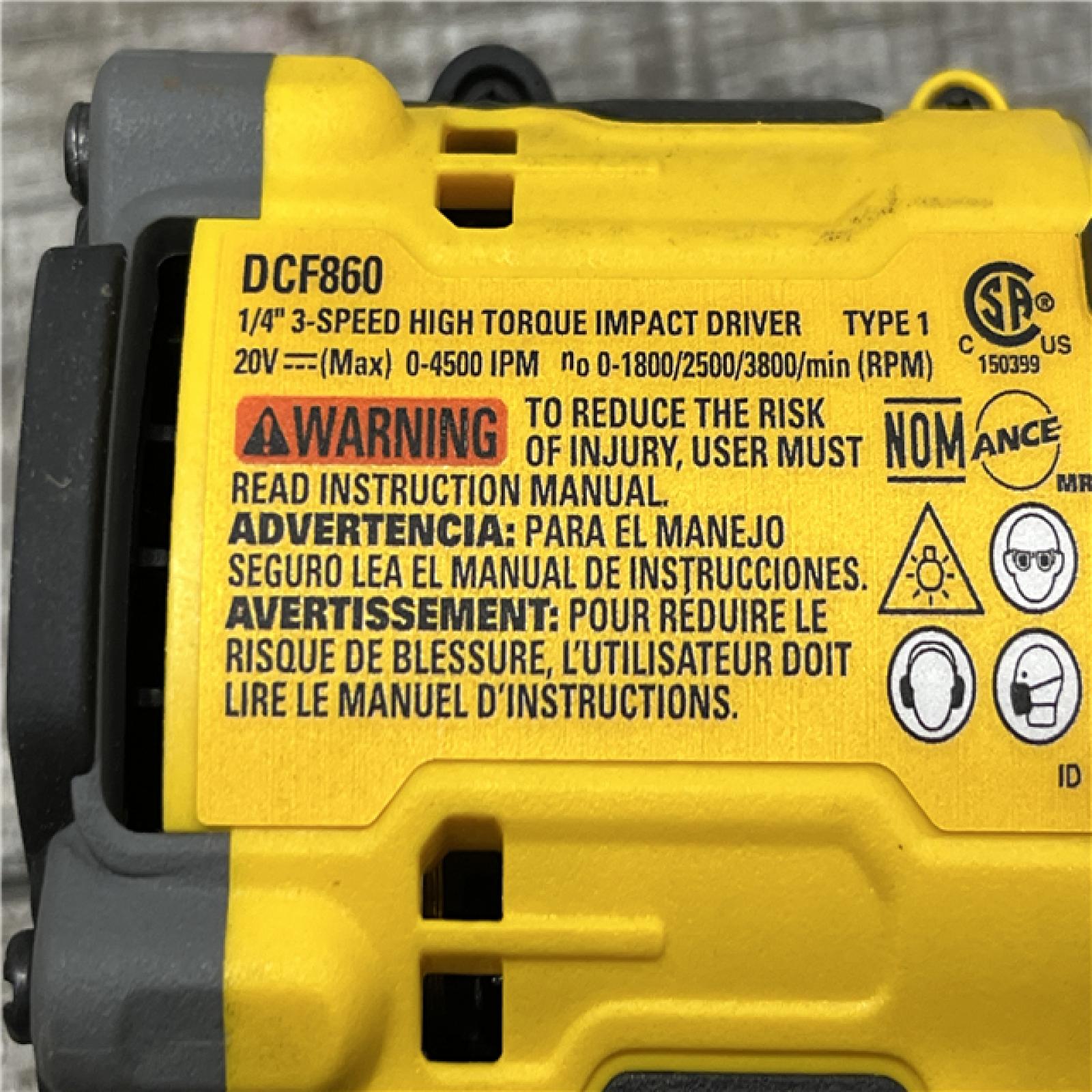AS-IS DEWALT 20V MAX XR Cordless Impact Driver (Tool Only)