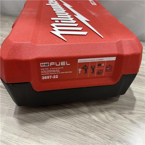 AS-IS Milwaukee FUEL 18V Lithium-Ion Brushless Cordless Hammer Drill and Impact Driver Combo Kit