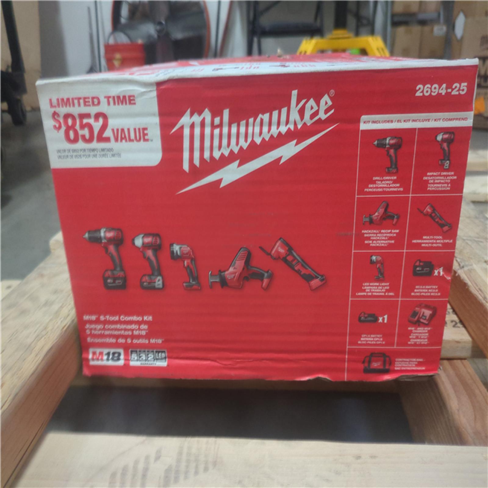 CALIFORNIA NEW MILWAUKEE M18 5-Tool combo kit