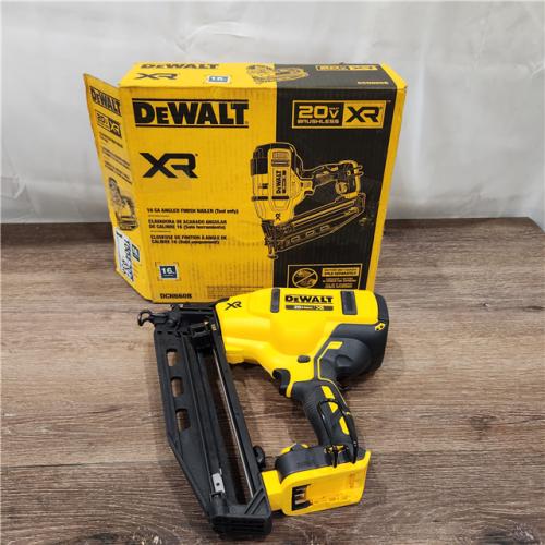 AS-IS DEWALT Cordless 20V Max XR Angled Finish Nailer (Tool Only)