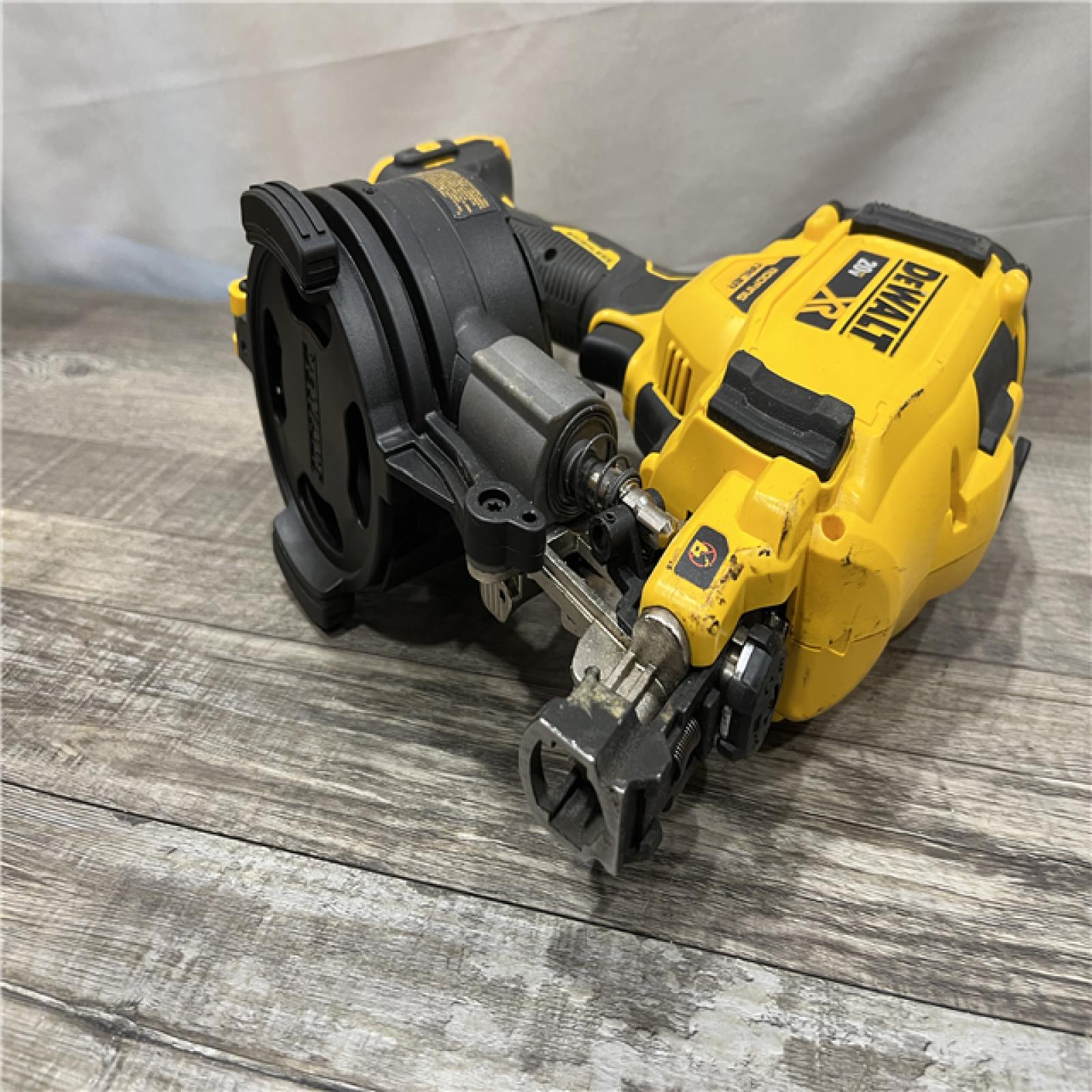 AS-IS DEWALT 20V MAX 15-Degree Electric Cordless Roofing Nailer (Tool Only)