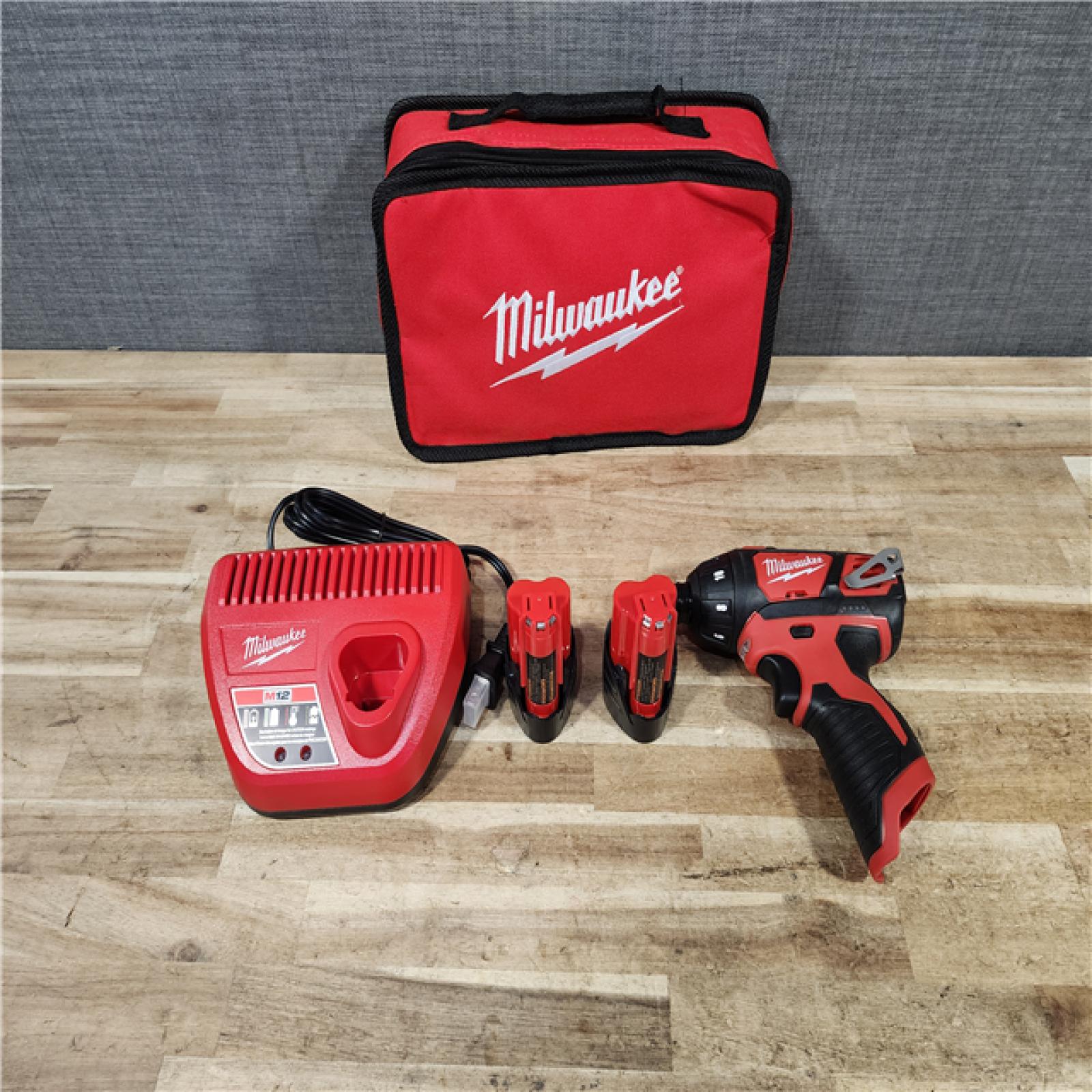 HOUSTON LOCATION - AS - IS Milwaukee 12V Lithium-Ion Cordless 1/4 in. Hex Screwdriver Kit
