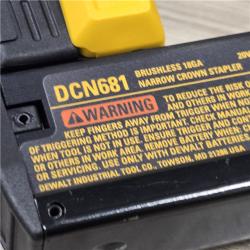 AS-IS DeWALT DCN681D1 20V MAX 18ga Cordless Narrow Crown Stapler Kit