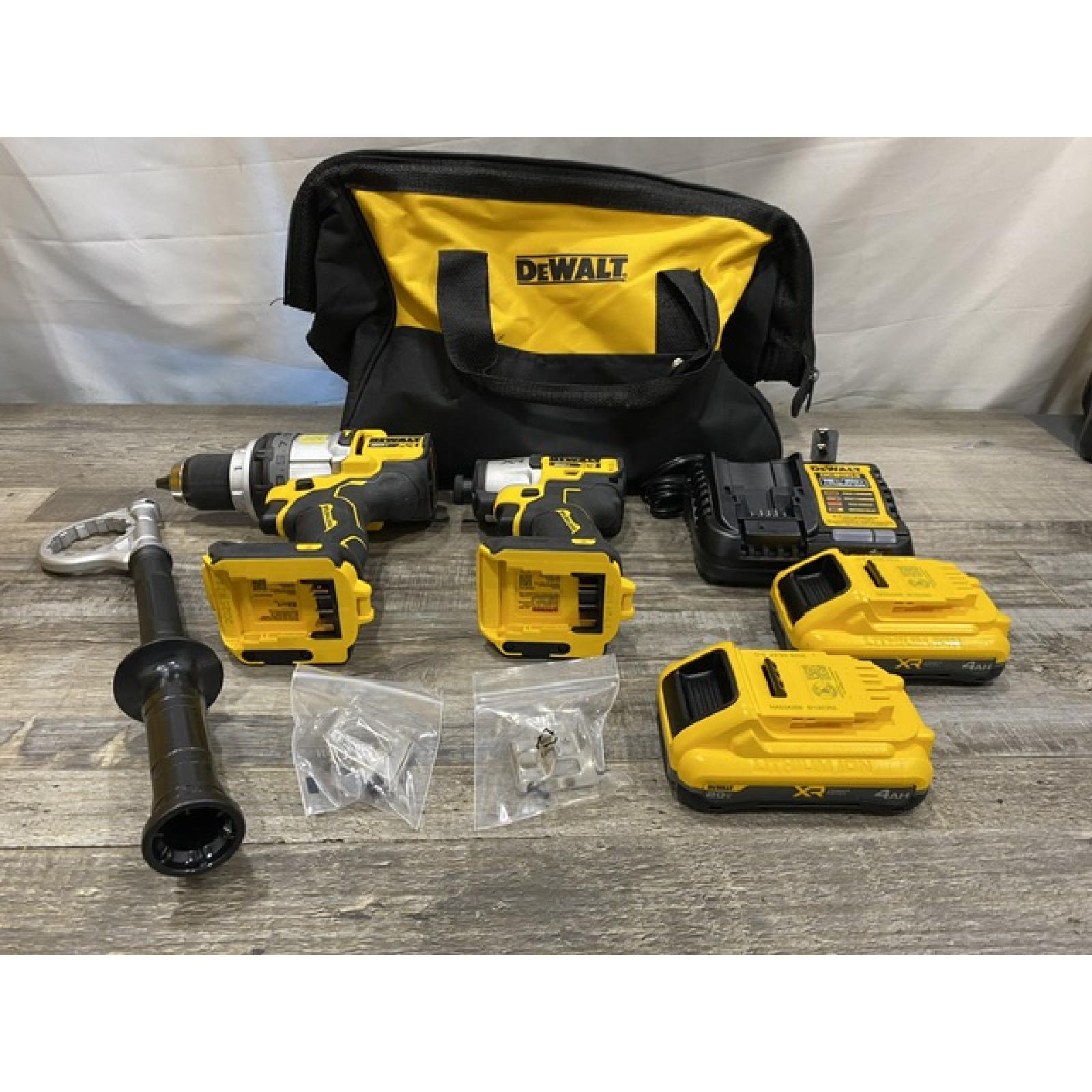 AS-IS DEWALT 20V MAX Lithium-Ion Cordless 2-Tool Combo Kit