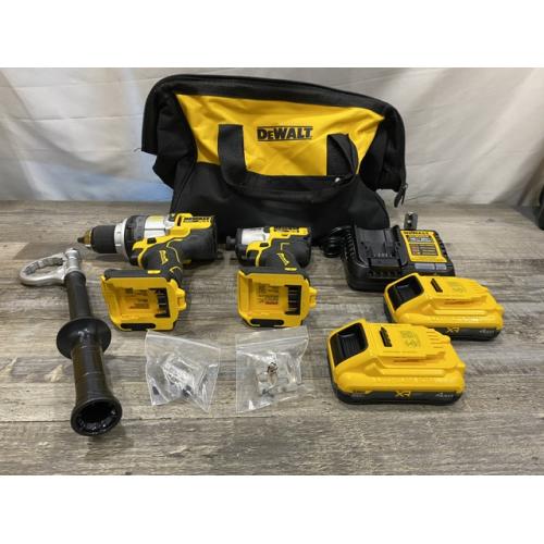 AS-IS DEWALT 20V MAX Lithium-Ion Cordless 2-Tool Combo Kit