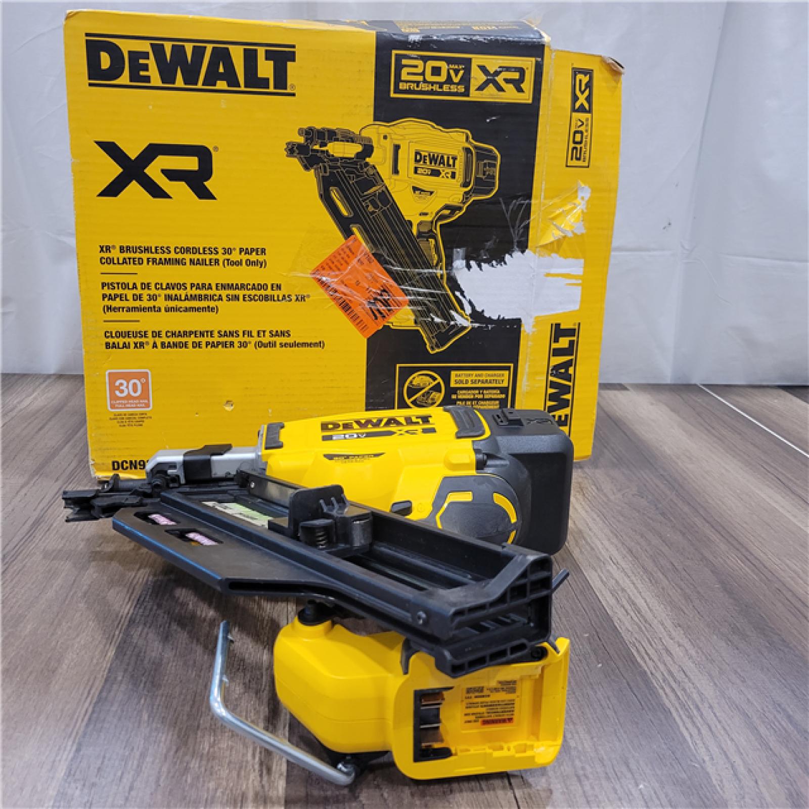 AS-IS DEWALT 20-Volt 30Â° Cordless Framing Nailer (Tool-Only)