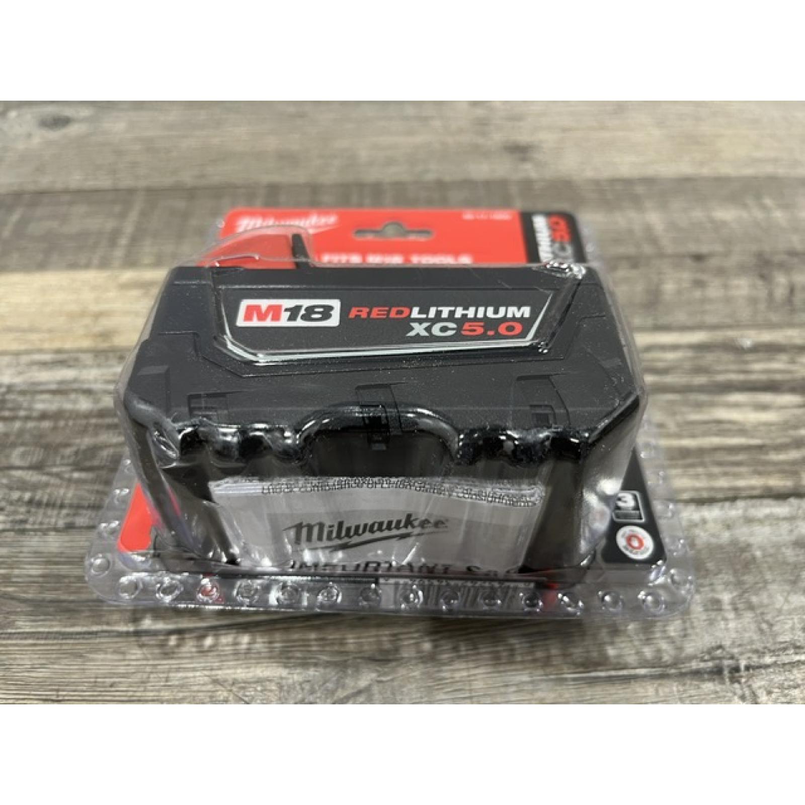 NEW - Milwaukee 18-Volt 5.0 Ah Lithium-Ion XC Extended Capacity Battery Pack