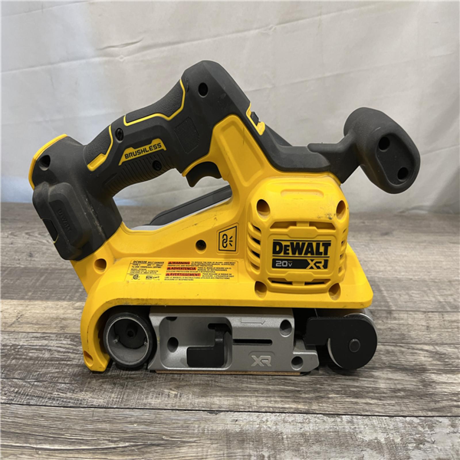 AS-IS DEWALT 20V MAX* XR Brushless Cordless Belt Sander (Tool-Only)