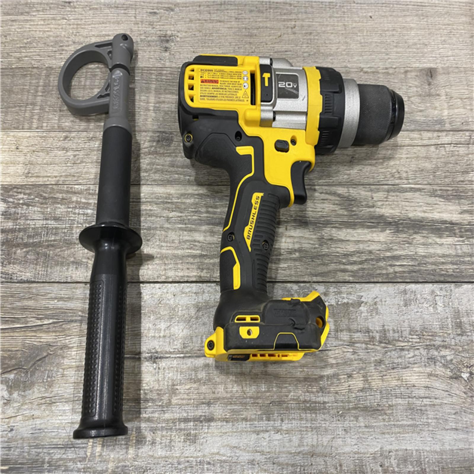 AS-IS DEWALT 20V MAX Brushless Cordless 1/2 in. Hammer Drill/Driver with FLEXVOLT ADVANTAGE (Tool Only)