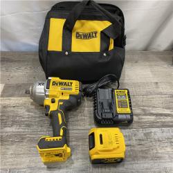 AS-IS DEWALT 20V MAX Lithium-Ion Cordless 1/2 in. Impact Wrench Kit