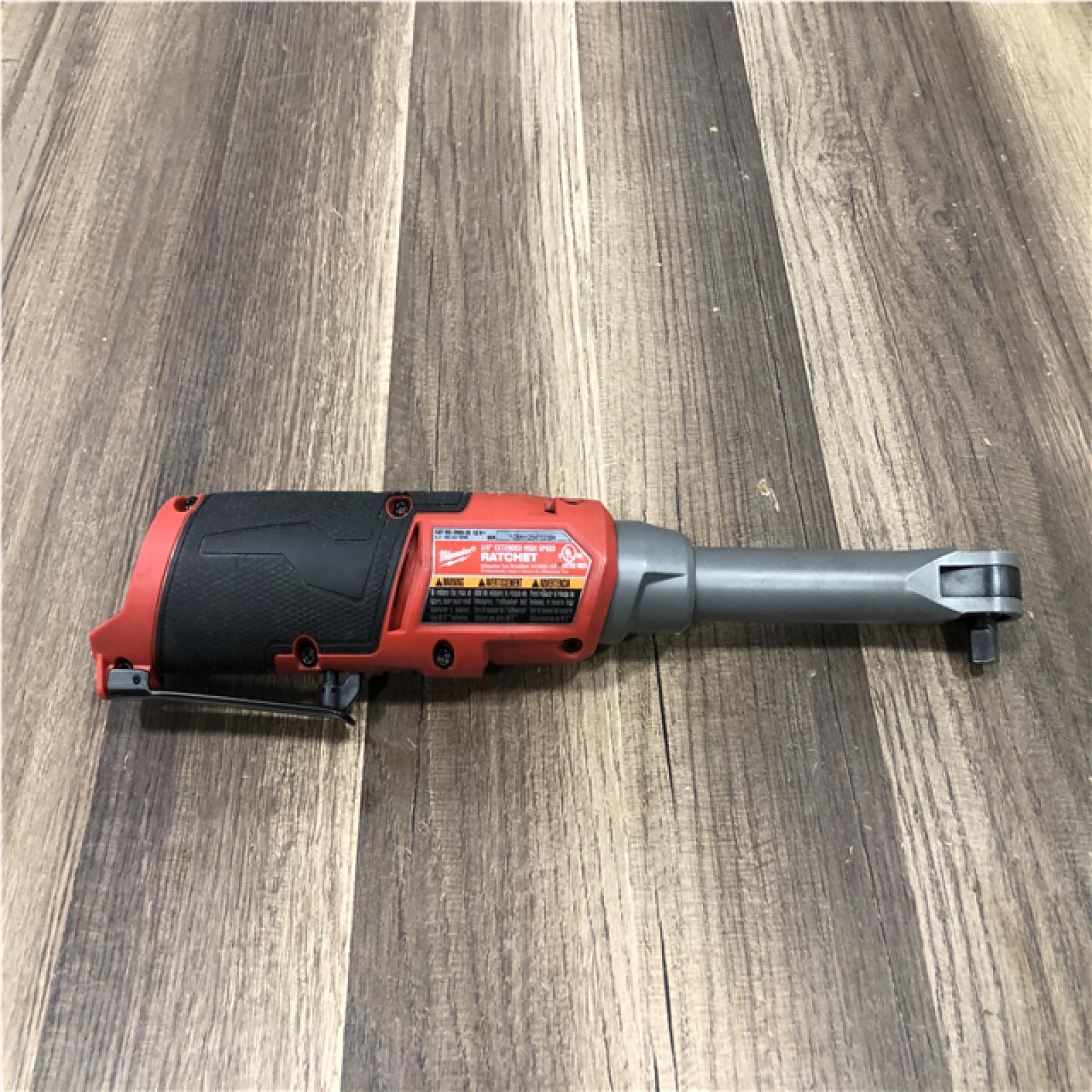 AS-IS Milwaukee FUEL 12V Lithium-Ion Brushless Cordless 3/8 in. Extended Reach High Speed Ratchet (Tool Only)