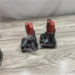 AS-IS MILWAUKEE M12 REDLITHIUM HIGH OUTPUT XC5.0 Battery Pack Kit (Model 48-59-2450P) â€“ Includes 2 Batteries & 1 Charger - 25% More Power & Runtime