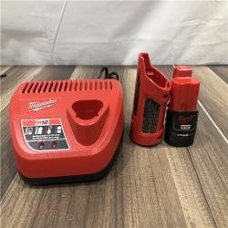 AS-IS Milwaukee Women's Large 12-Volt Lithium-Ion Cordless Gray Heated Jacket Hoodie Kit