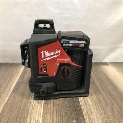 AS-IS Milwaukee M12 12-Volt Lithium-Ion Cordless Green 250 ft. 3-Plane Laser Level Kit