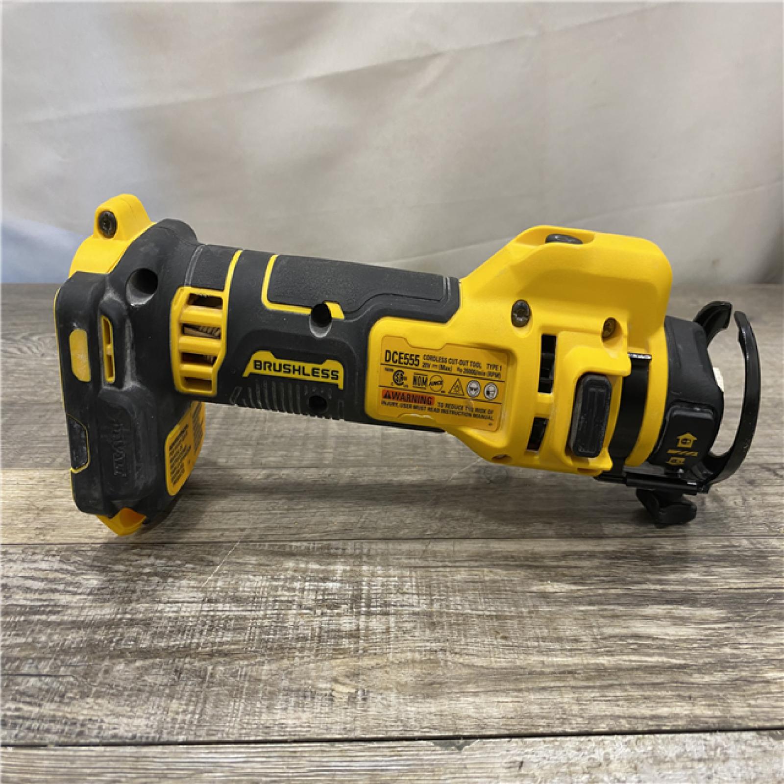 AS-IS DEWALT XR 20V Lithium-Ion Cordless Rotary Drywall Cut-Out Tool (Tool Only)