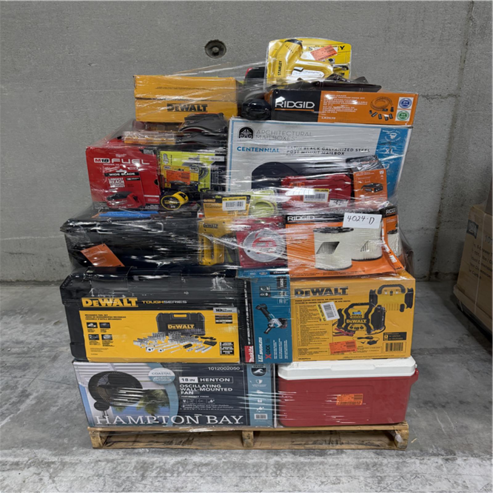 Atlanta Location AS-IS Tools Partial Truckload (3 Pallets) 4024-D