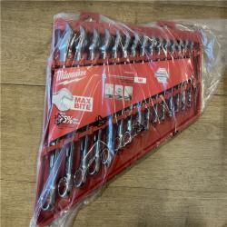 NEW! Milwaukee Combination SAE Wrench Mechanics Tool Set (15-Piece)