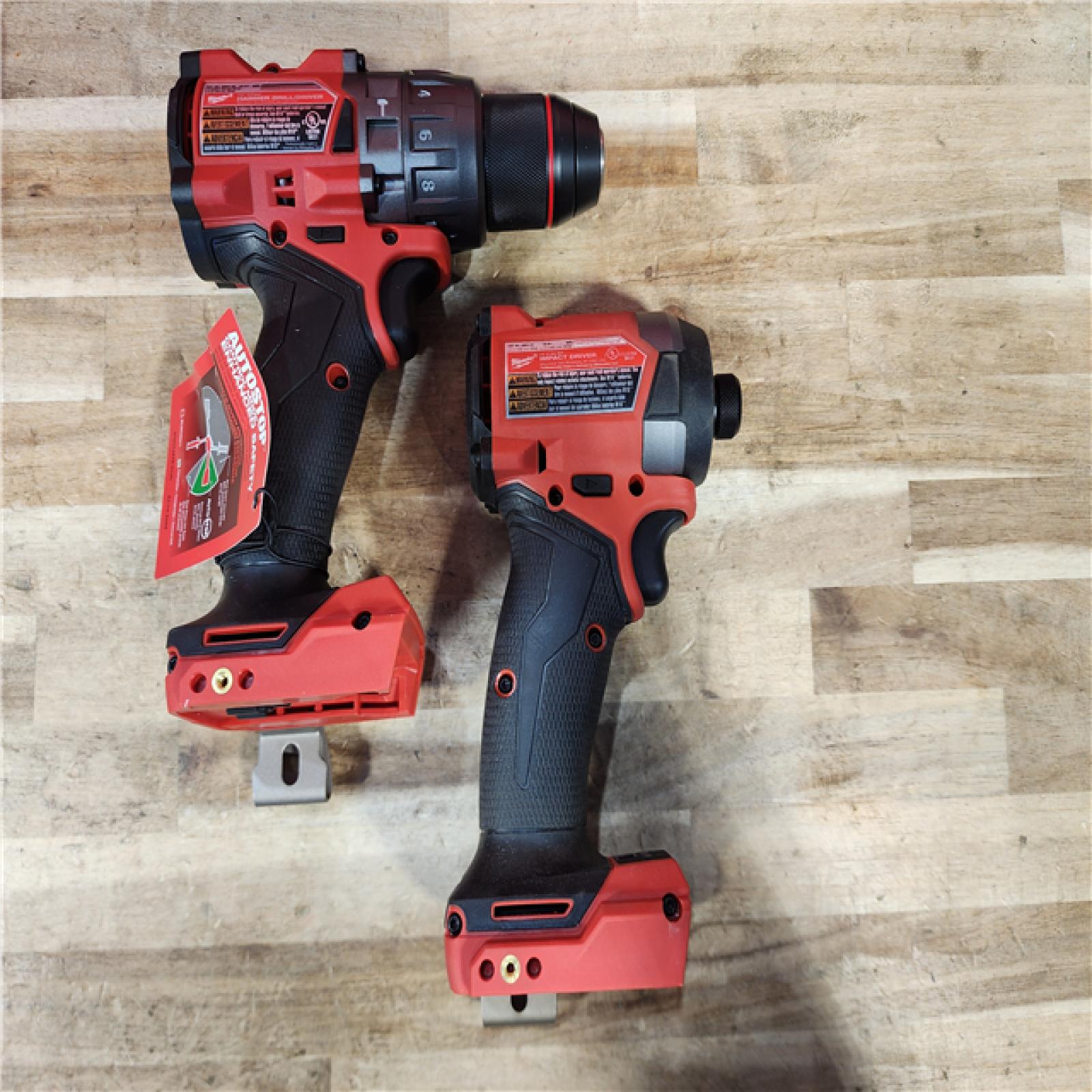 HOUSTON LOCATION - AS-IS (APPEARS LIKE NEW) Milwaukee FUEL 18V Lithium-Ion Brushless Cordless Hammer Drill and Impact Driver Combo Kit