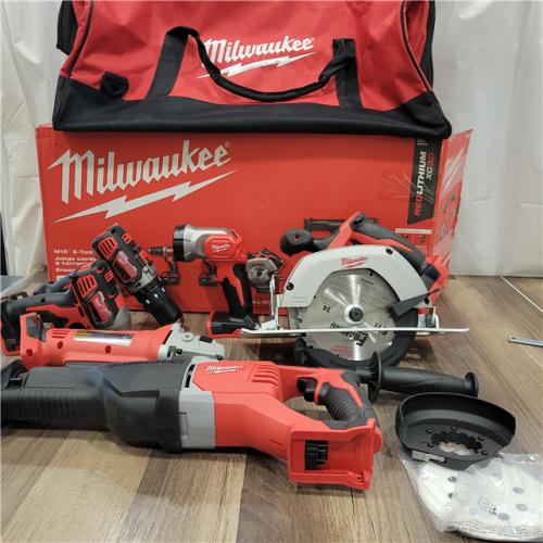AS-IS Milwaukee 18V M18 Lithium-Ion Cordless 6-Tool Combo Kit