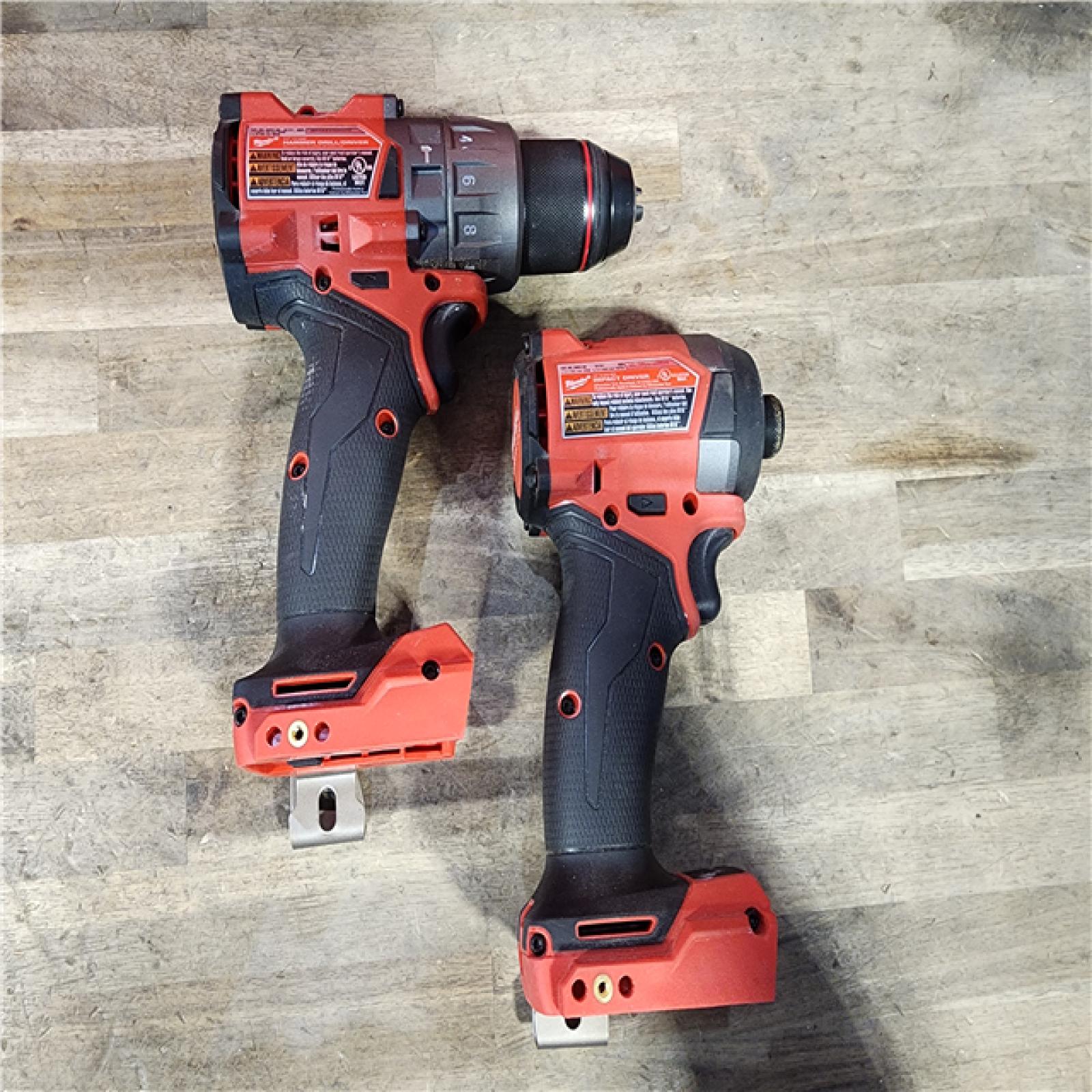 HOUSTON LOCATION - AS-IS MILWAUKEE FUEL 18V Lithium-Ion Brushless Cordless Hammer Drill and Impact Driver Combo Kit