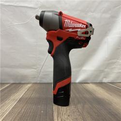 AS-IS Milwaukee M12 FUEL Lithium-Ion Brushless Cordless 3/8 in. Impact Wrench Kit
