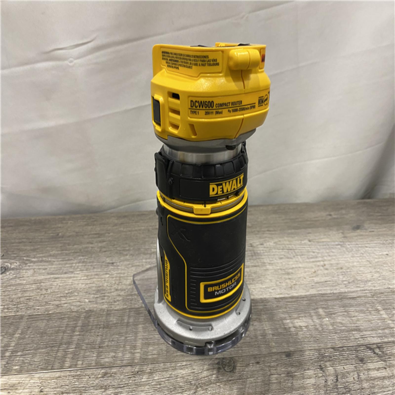 AS-IS DEWALT 20V MAX XR Cordless Brushless Fixed Base Compact Router (Tool Only)