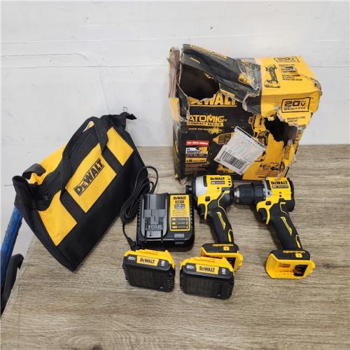 Phoenix Location DEWALT ATOMIC 20-Volt MAX Lithium-Ion Cordless Combo Kit (2-Tool) with (2) 2.0Ah Batteries, Charger and Bag